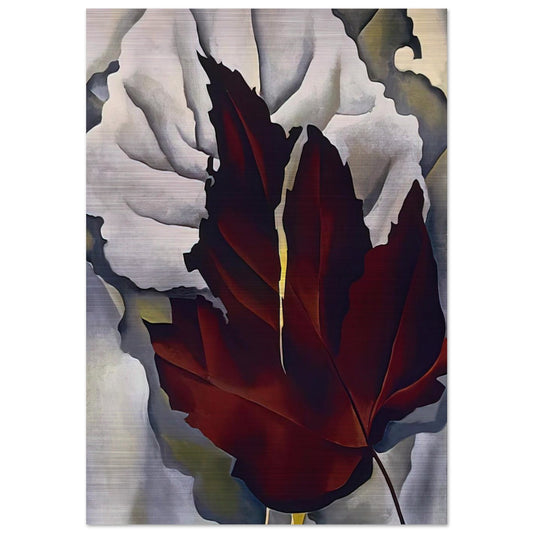 Pattern of Leaves - Georgia O'Keeffe Brushed Aluminum Print - 70x100 cm / 28x40 inches | Georgia O'Keeffe Aluminum Print | Georgia O'Keeffe Prints