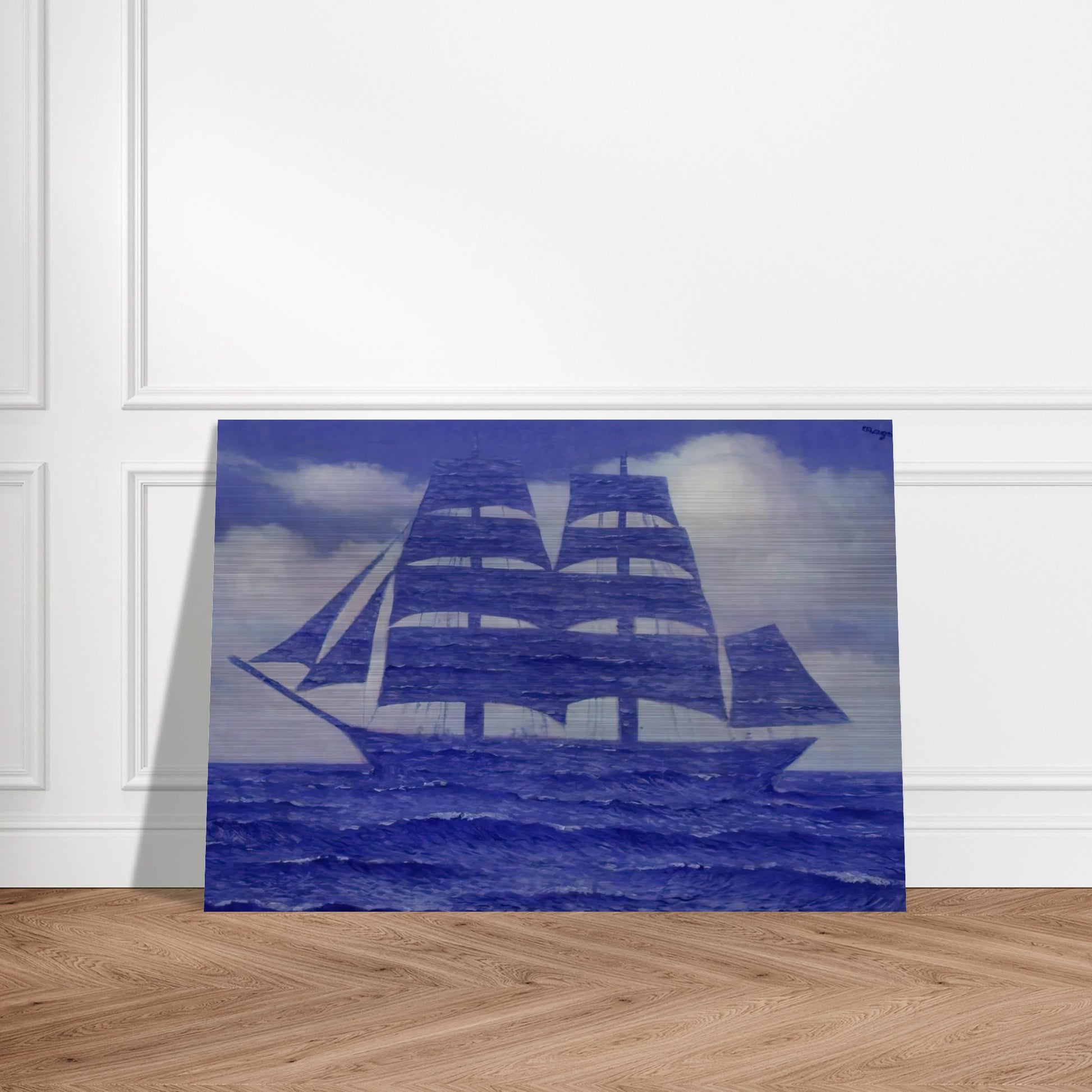 THE SEDUCER 1953 - Rene Magritte Brushed Aluminum Print - 70x100 cm / 28x40 inches | Rene Magritte Aluminum Print | Rene Magritte Prints