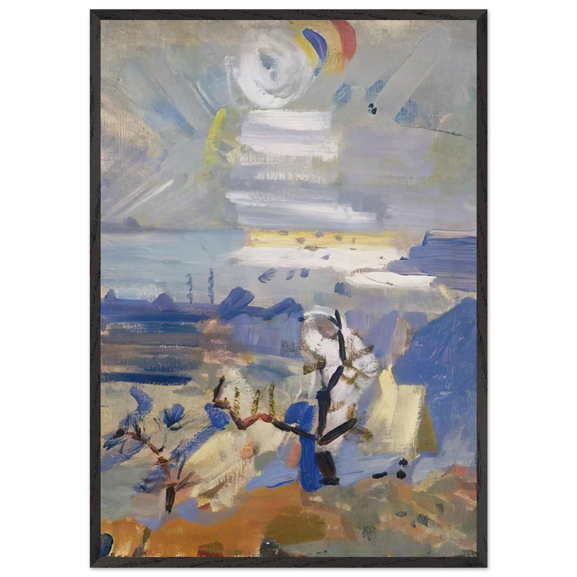 Weehawken Sequence No 30 - 1916 - John Marin Framed Art Print – Black Wooden Frame - Default Title - -Framed Art Print