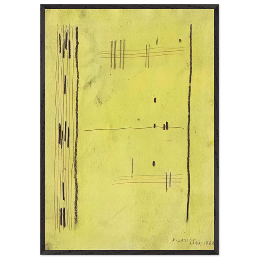 Senza titolo - 1964 - Bice Lazzari Framed Art Print – Black Wooden Frame - Default Title - -Framed Art Print