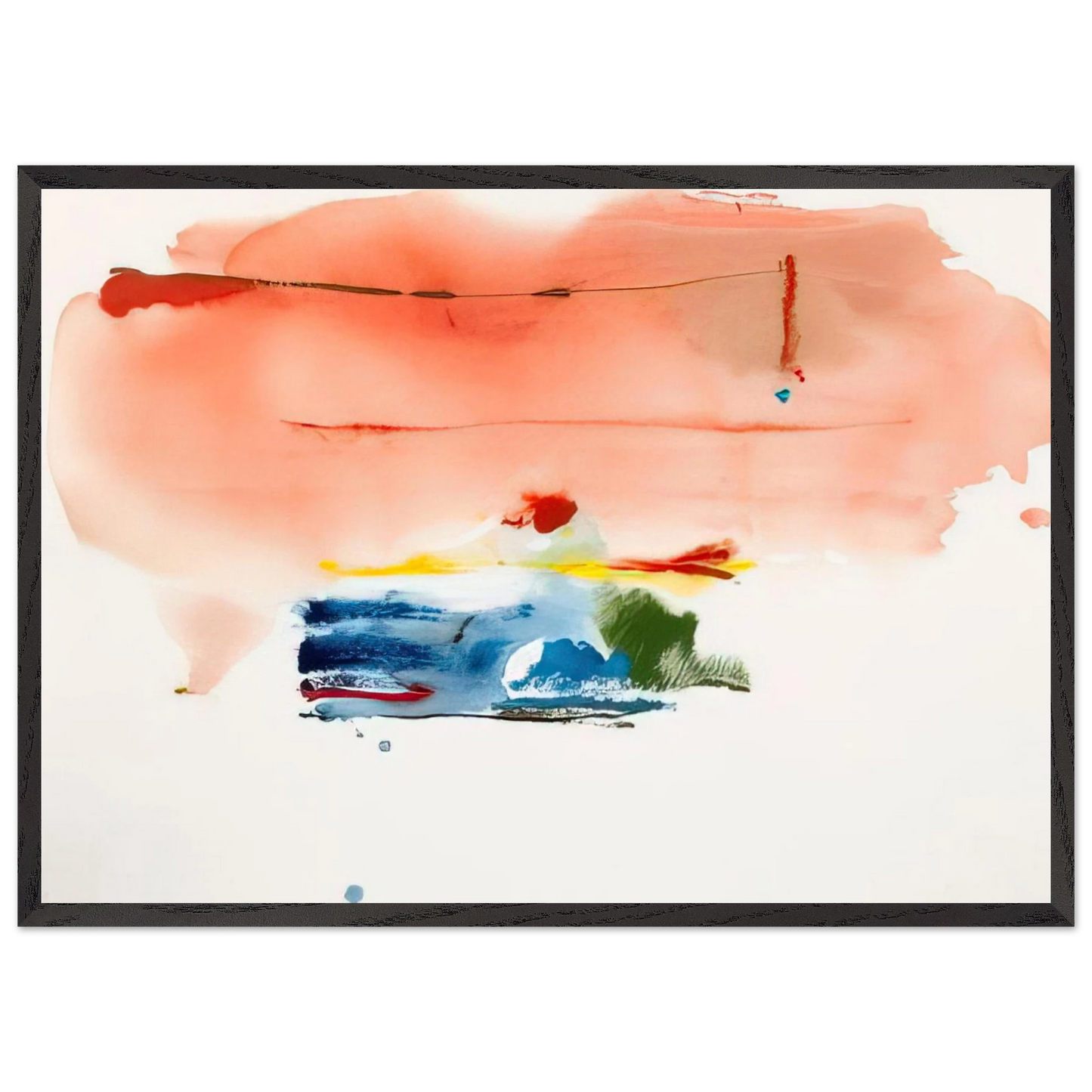 Helen Frankenthaler - Santa Fe II - 1986 Wall art - 50x70 cm / 20x28 inches - Fine Art Poster - -
