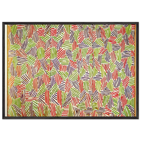 SCENT - Jasper Johns Framed Art Print – Black Wooden Frame - Default Title - -Framed Art Print