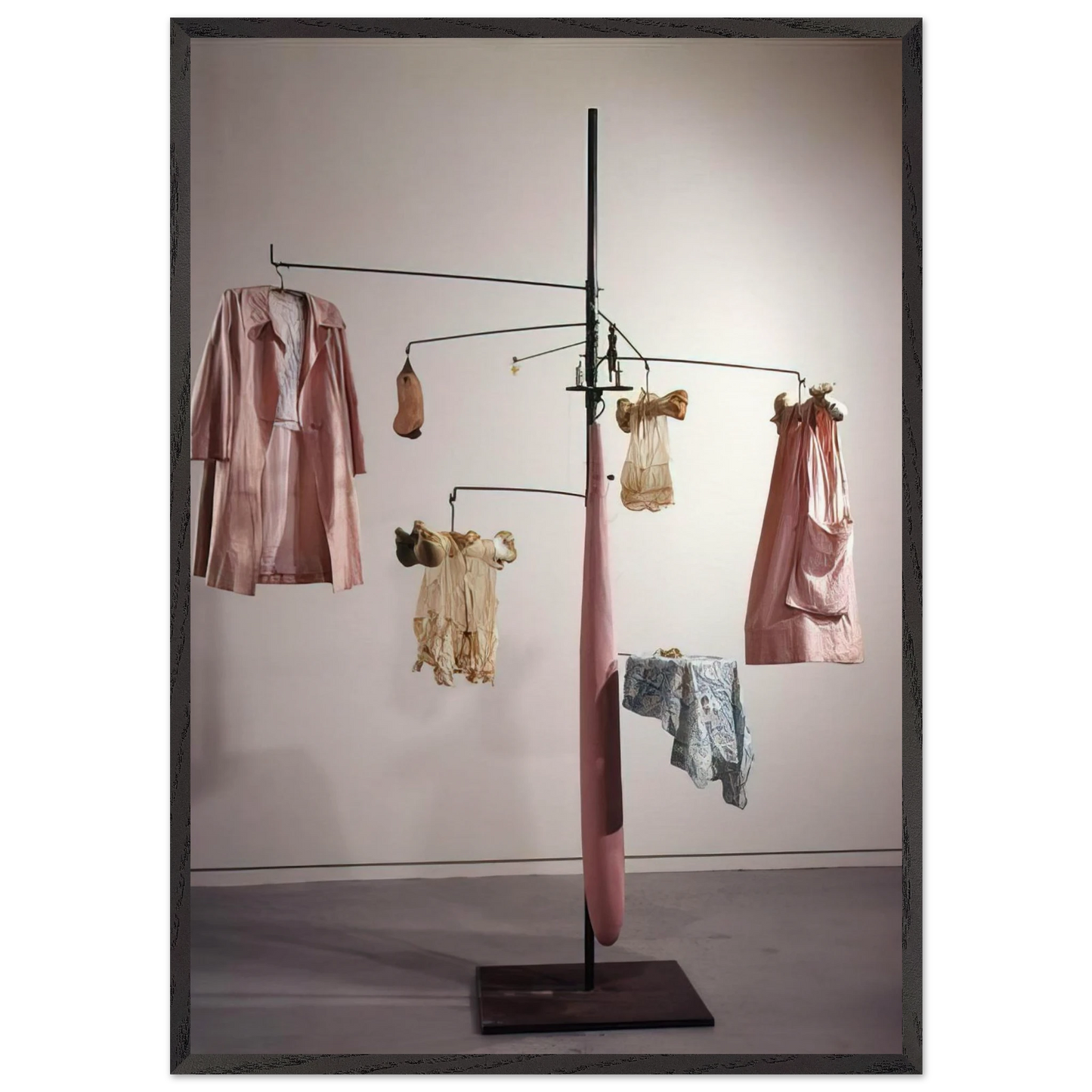 PINK DAYS AND BLUE DAYS 1997 - Louise Bourgeois Framed Art Print – Black Wooden Frame - Default Title - -Framed Art Print