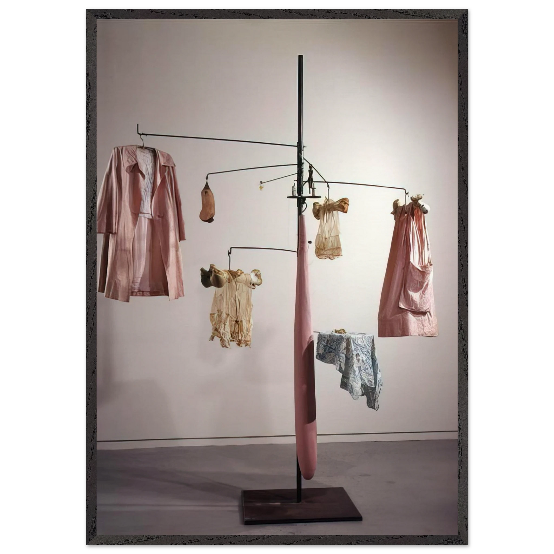 PINK DAYS AND BLUE DAYS 1997 - Louise Bourgeois Framed Art Print – Black Wooden Frame - Default Title - -Framed Art Print