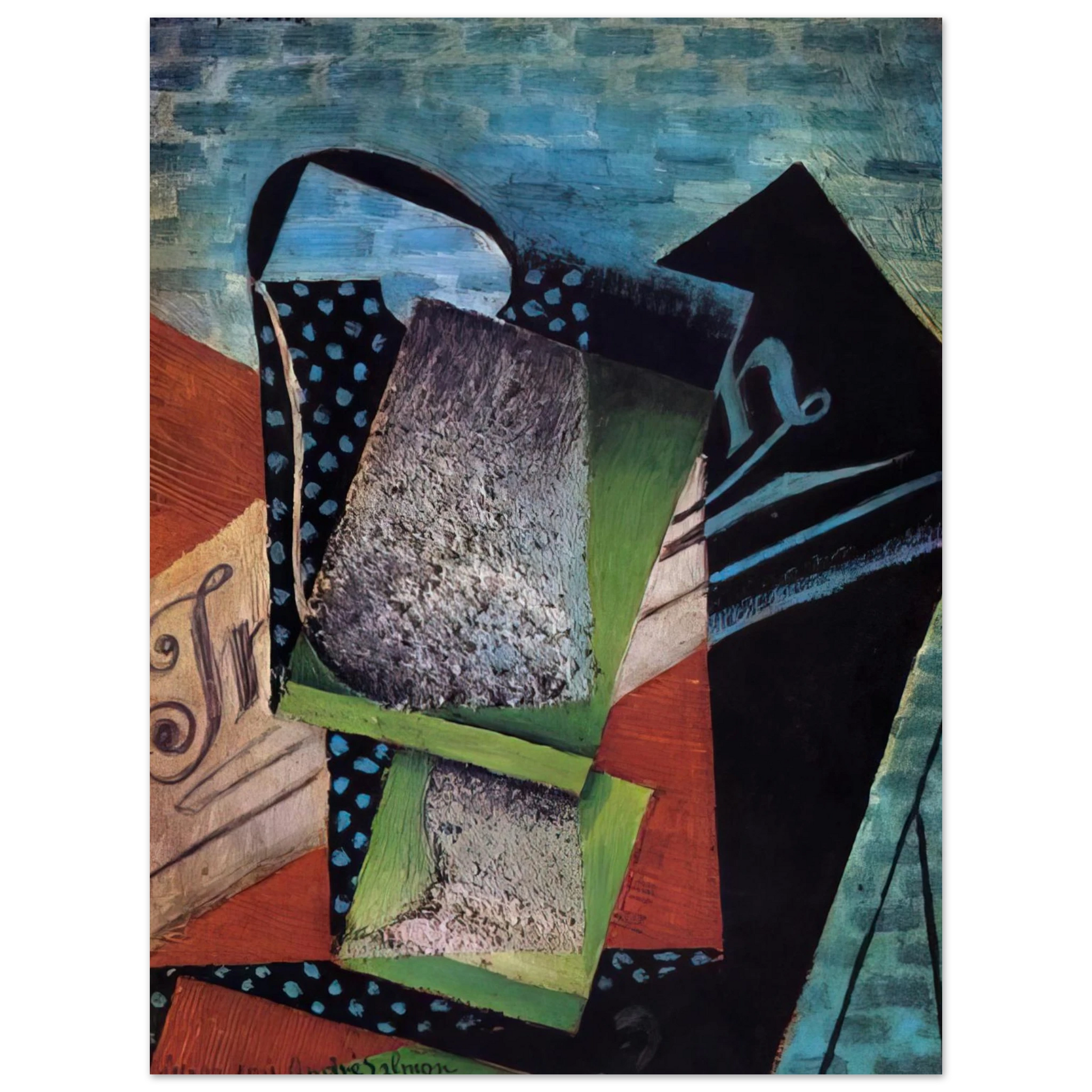 Juan Gris - STILL LIFE DEDICATED TO ANDRE SALMON 1915 Fine Art Poster - Default Title