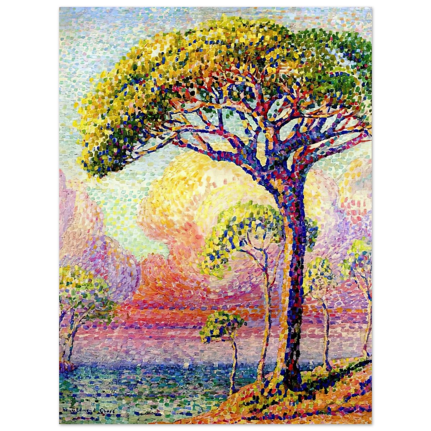Henri-Edmond Cross - A Pine Tree Fine Art Poster - Default Title