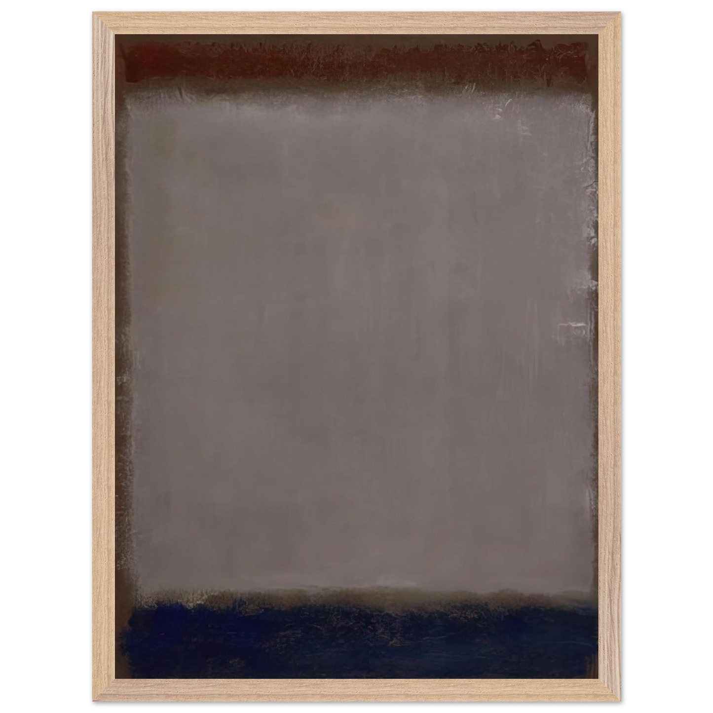 Mark Rothko - Lavender and Mulberry - 1959 Wall Art - 21x29.7 cm / 8x12" - Premium Wooden Framed Poster With Fine Art Paper - White frame