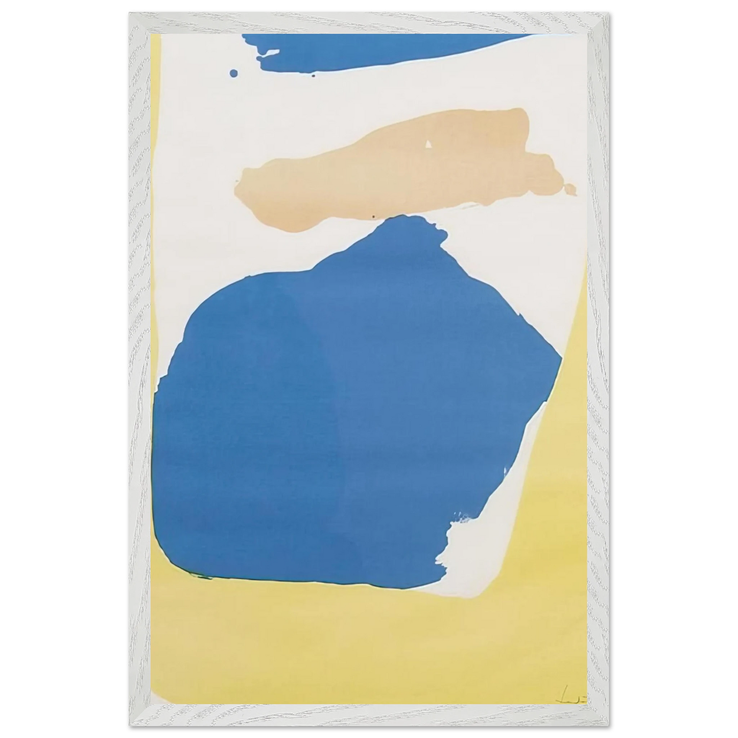 Helen Frankenthaler - Frankenthaler Preview - 1965 Wall art - A1 (59.4 x 84.1  cm) - Premium Wooden Framed Poster With Fine Art Paper - White frame