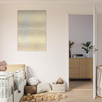 Light Gray - Tan - 1978 - Robert Goodnough Brushed Aluminum Print - 70x100 cm / 28x40 inches | Robert Goodnough Aluminum Print | Robert Goodnough Prints