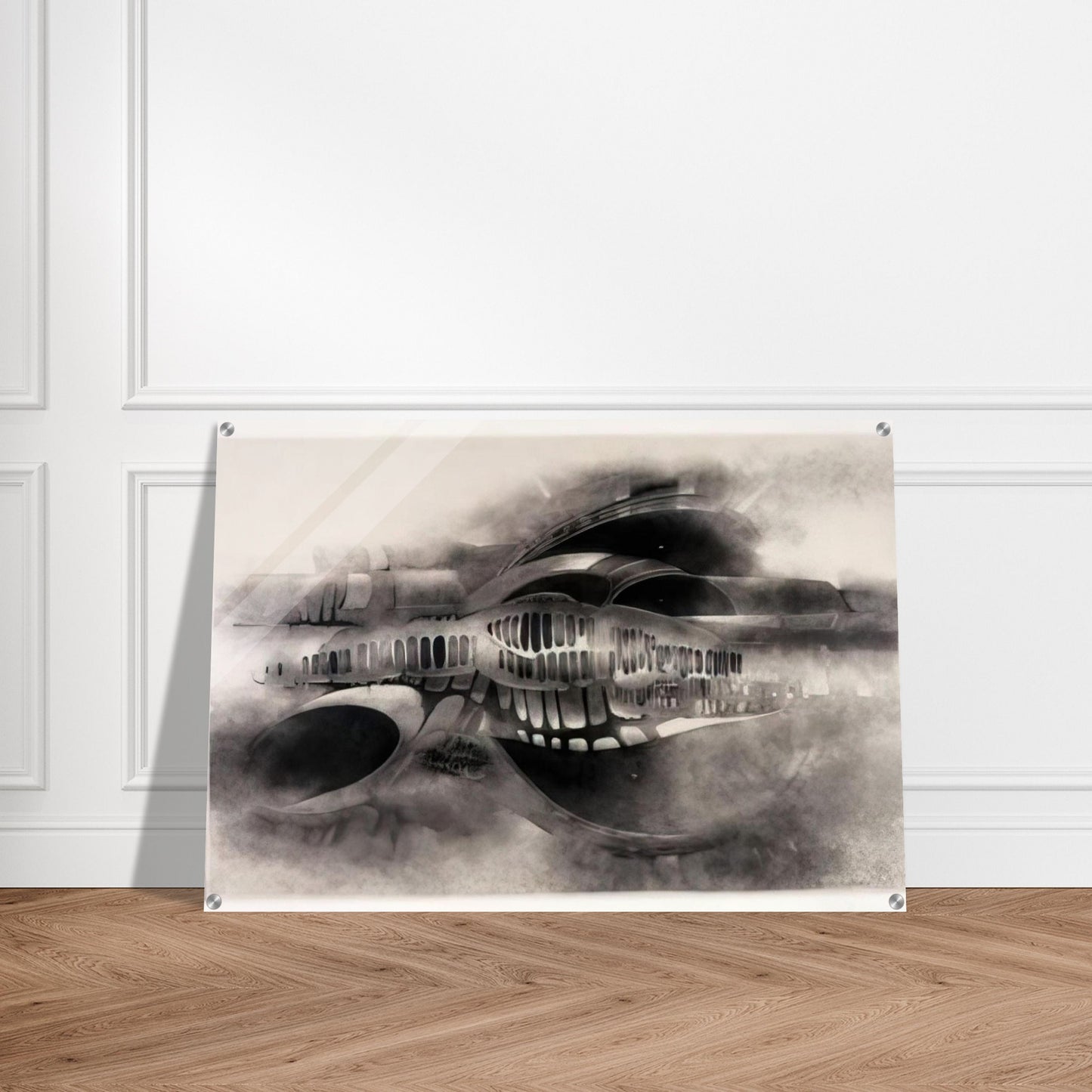 UNTITLED 1966 1 - Lee Bontecou Acrylic Print - 70x100 cm / 28x40″ inches | Lee Bontecou Wall Art | Lee Bontecou Prints