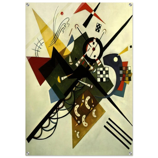 ON WHITE II 1923 - Wassily Kandinsky Acrylic Print - 70x100 cm / 28x40″ inches