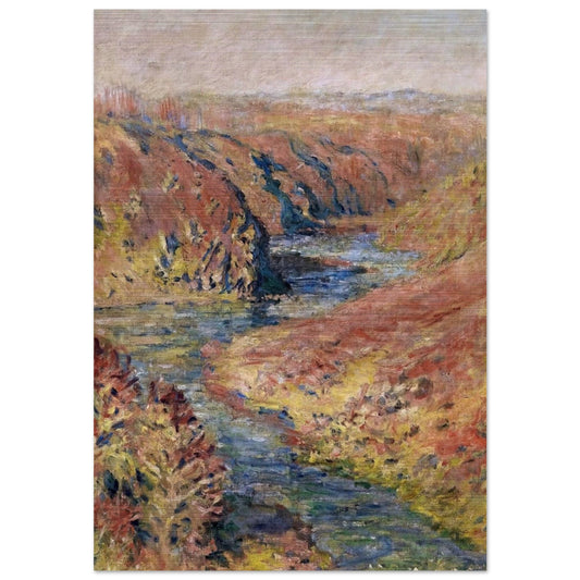 The Valley of Creuse at Fresselines - claude monet Brushed Aluminum Print - 70x100 cm / 28x40 inches | claude monet Aluminum Print | claude monet Prints