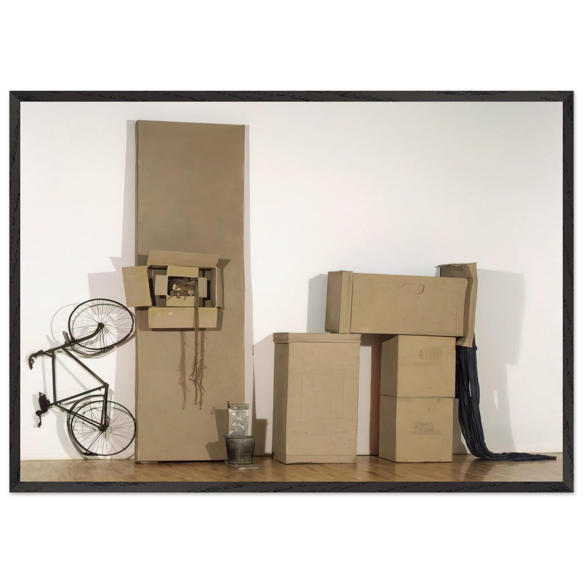 UNTITLED EARLY EGYPTIAN 1973 - Robert Rauschenberg Framed Art Print – Black Wooden Frame - Default Title - -Framed Art Print