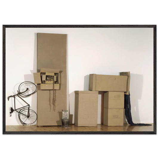 UNTITLED EARLY EGYPTIAN 1973 - Robert Rauschenberg Framed Art Print – Black Wooden Frame - Default Title - -Framed Art Print