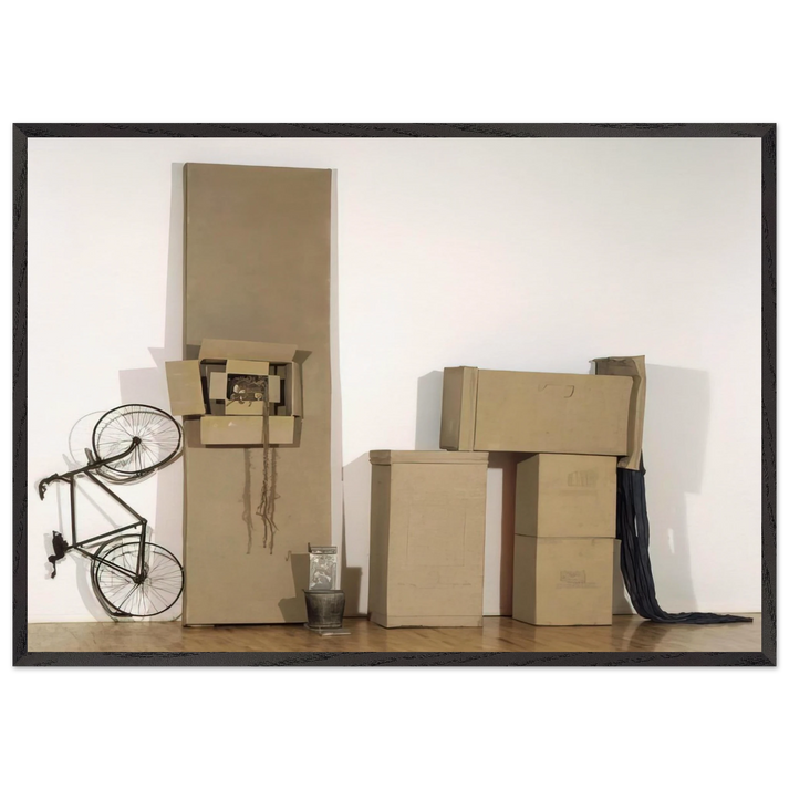 UNTITLED EARLY EGYPTIAN 1973 - Robert Rauschenberg 70x100 cm / 28x40 inches Framed Art Print – Black Wooden Frame