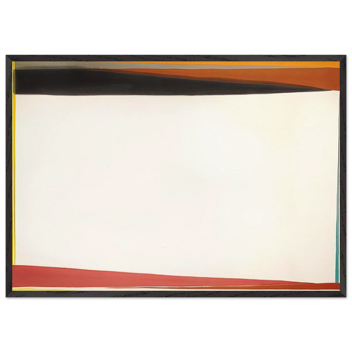 Fowey Light - 1974 - Larry Zox 70x100 cm / 28x40 inches Framed Art Print – Black Wooden Frame