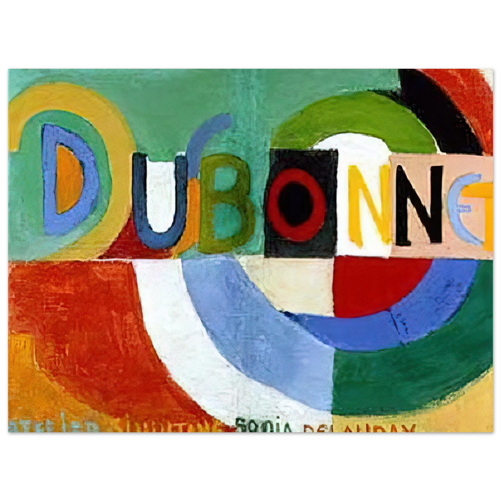 Sonia Delaunay - DUBONNET  75x100 cm / 30x40inches Fine Art Poster