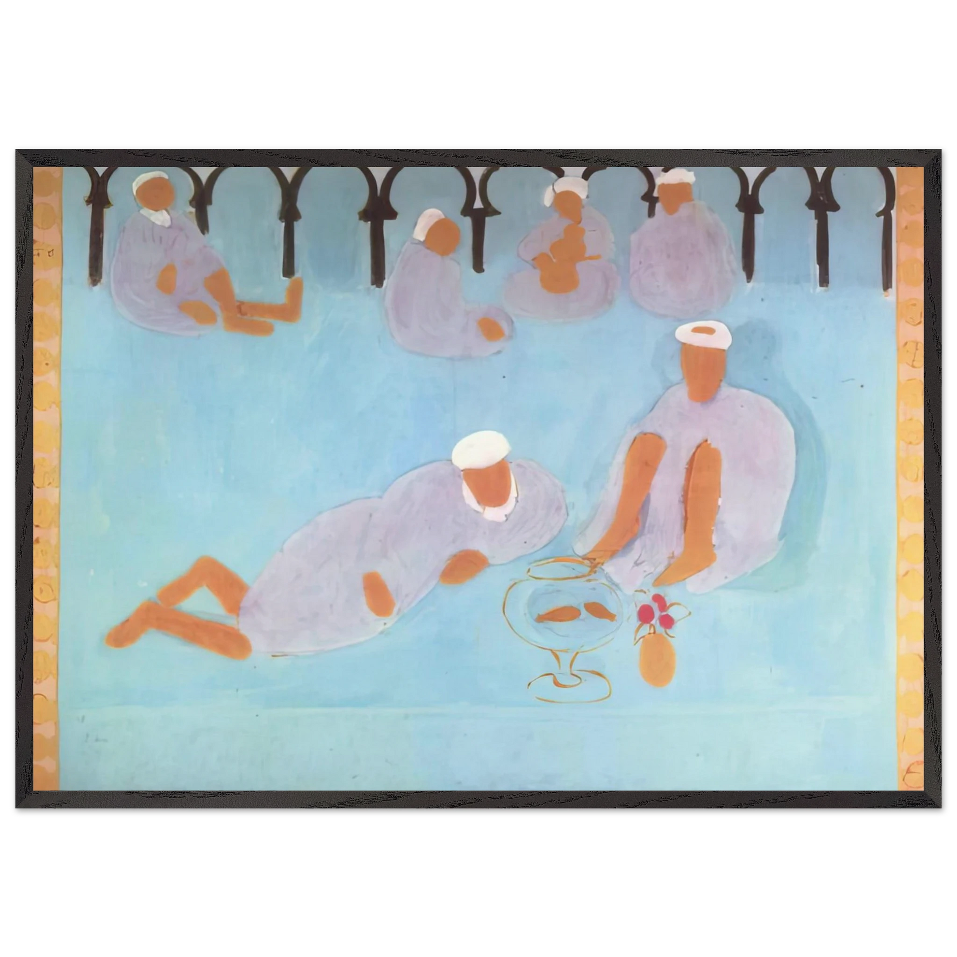 MOROCCAN CAF 1913 - Henri Matisse Framed Art Print – Black Wooden Frame - Default Title - -Framed Art Print