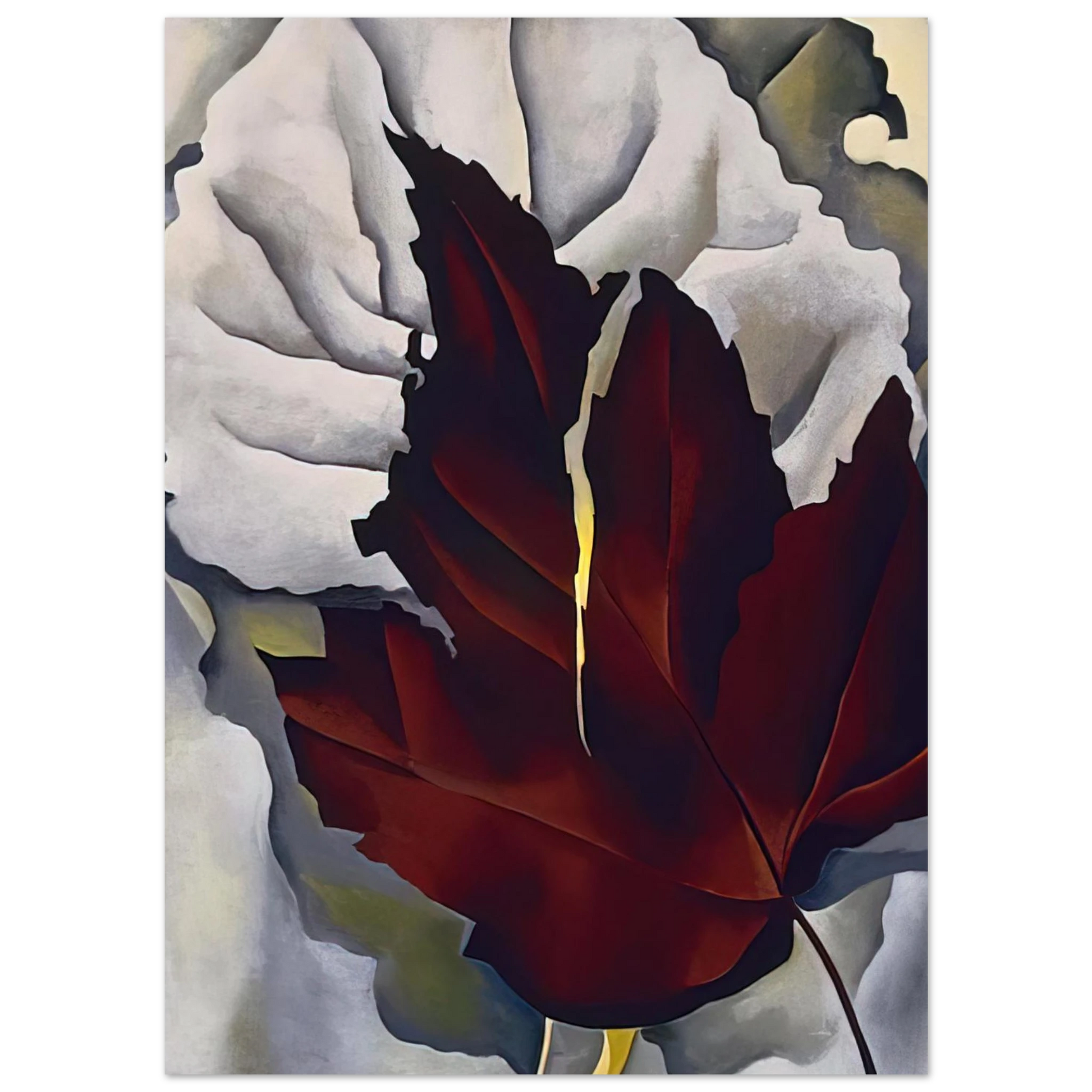 Georgia O'Keeffe - Pattern of Leaves Fine Art Poster - 40x60 cm / 16x24 inches