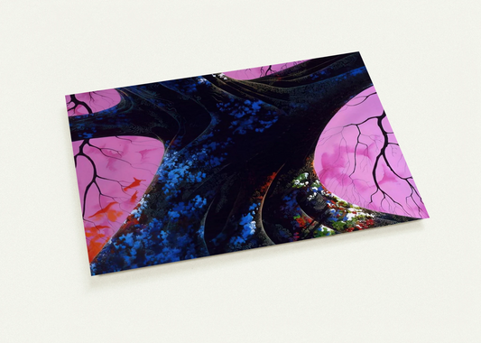 Giant Oak By Eyvind Earle Pack of 10 Post Cards | Eyvind Earle Post Cards | A6 (10.5 x 14.8 cm) - 4.1 x 5.8 inches