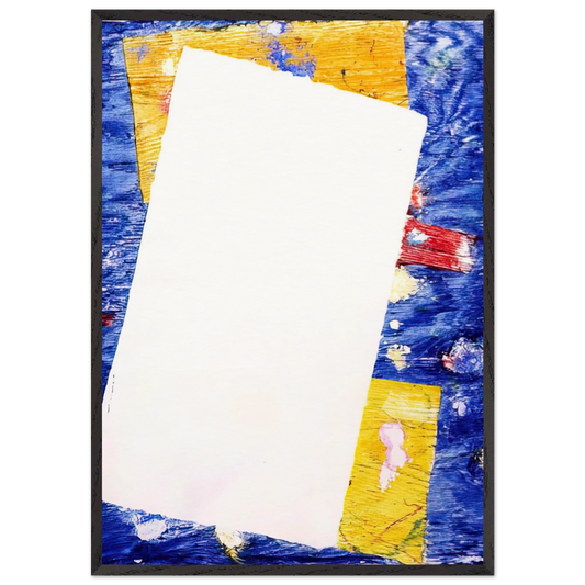 SFM83-458 - Sam Francis Framed Art Print – Black Wooden Frame - Default Title - -Framed Art Print