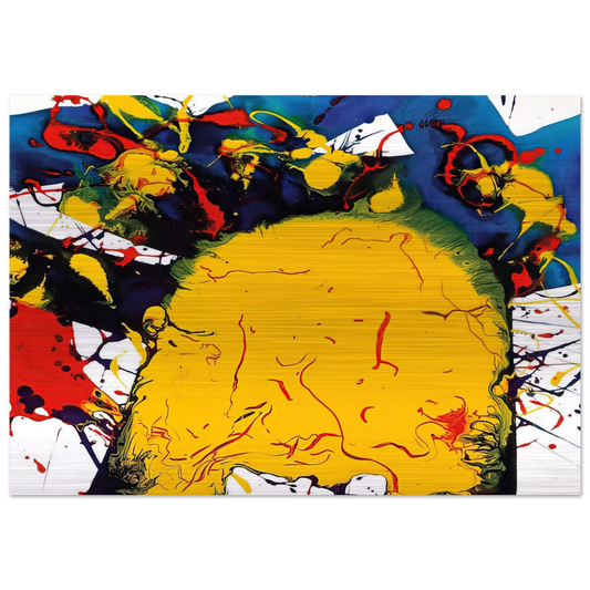 Untitled  SFP94-141  SFF 1811  - Sam Francis Brushed Aluminum Print - 70x100 cm / 28x40 inches | Sam Francis Aluminum Print | Sam Francis Prints