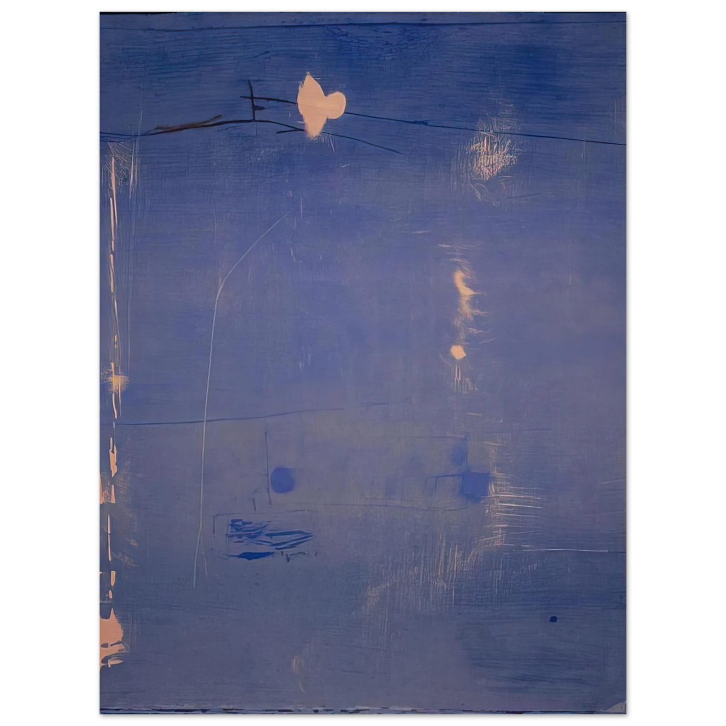 Helen Frankenthaler - Cameo - 1980 Wall art - 45x60 cm / 18x24 inches - Premium Wooden Framed Poster With Fine Art Paper - Black frame