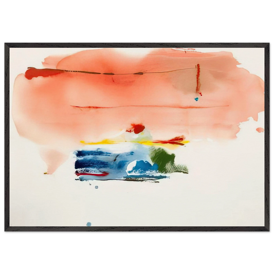 Santa Fe II - 1986 - Helen Frankenthaler Framed Art Print – Black Wooden Frame - Default Title - -Framed Art Print