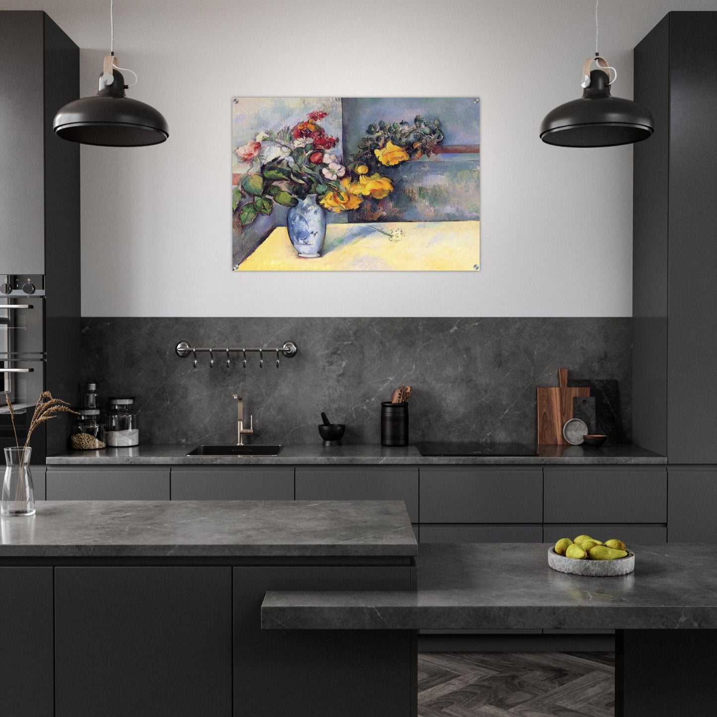 Still Life Flowers in a Vase - Paul Cézanne Acrylic Print - 70x100 cm / 28x40″ inches