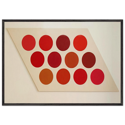 Red Twelve - 1965 - Thomas Downing Framed Art Print – Black Wooden Frame - Default Title - -Framed Art Print