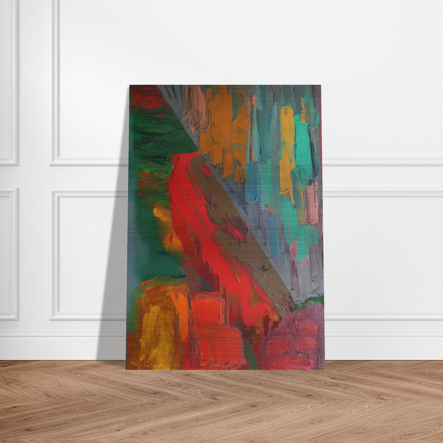 Landslide - 1978 - John Hoyland Brushed Aluminum Print - 70x100 cm / 28x40 inches | John Hoyland Aluminum Print | John Hoyland Prints