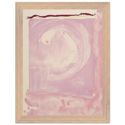 Helen Frankenthaler - Reflections IX - 1995 Wall art - 45x60 cm / 18x24 inches - Premium Wooden Framed Poster With Fine Art Paper - White frame