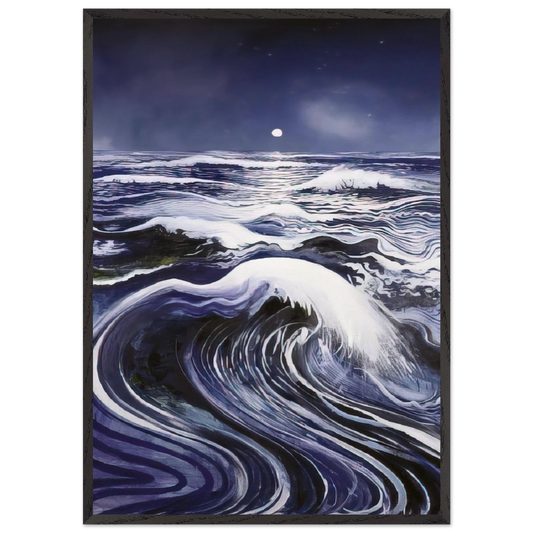 Thebes Revenge - 1982 - Brett Whiteley Framed Art Print – Black Wooden Frame - Default Title - -Framed Art Print