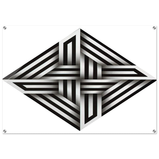 Kumo XV - 1973 - Omar Rayo Acrylic Print - 70x100 cm / 28x40″ inches | Omar Rayo Wall Art | Omar Rayo Prints