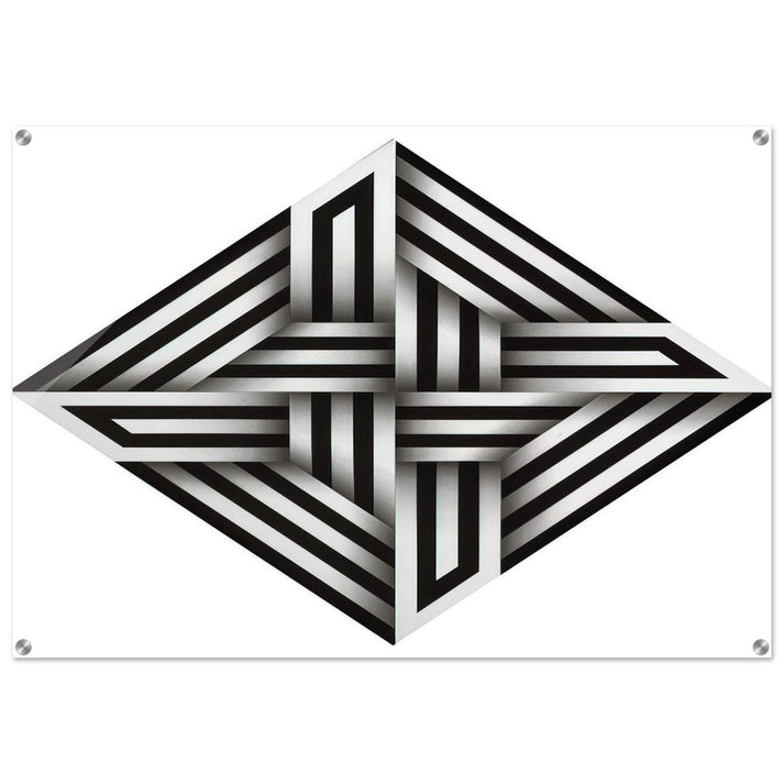 Kumo XV - 1973 - Omar Rayo Acrylic Print - 70x100 cm / 28x40″ inches | Omar Rayo Wall Art | Omar Rayo Prints