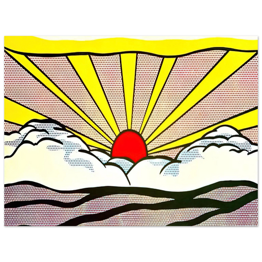 Roy Lichtenstein - SUNRISE 1965 Fine Art Poster - Default Title