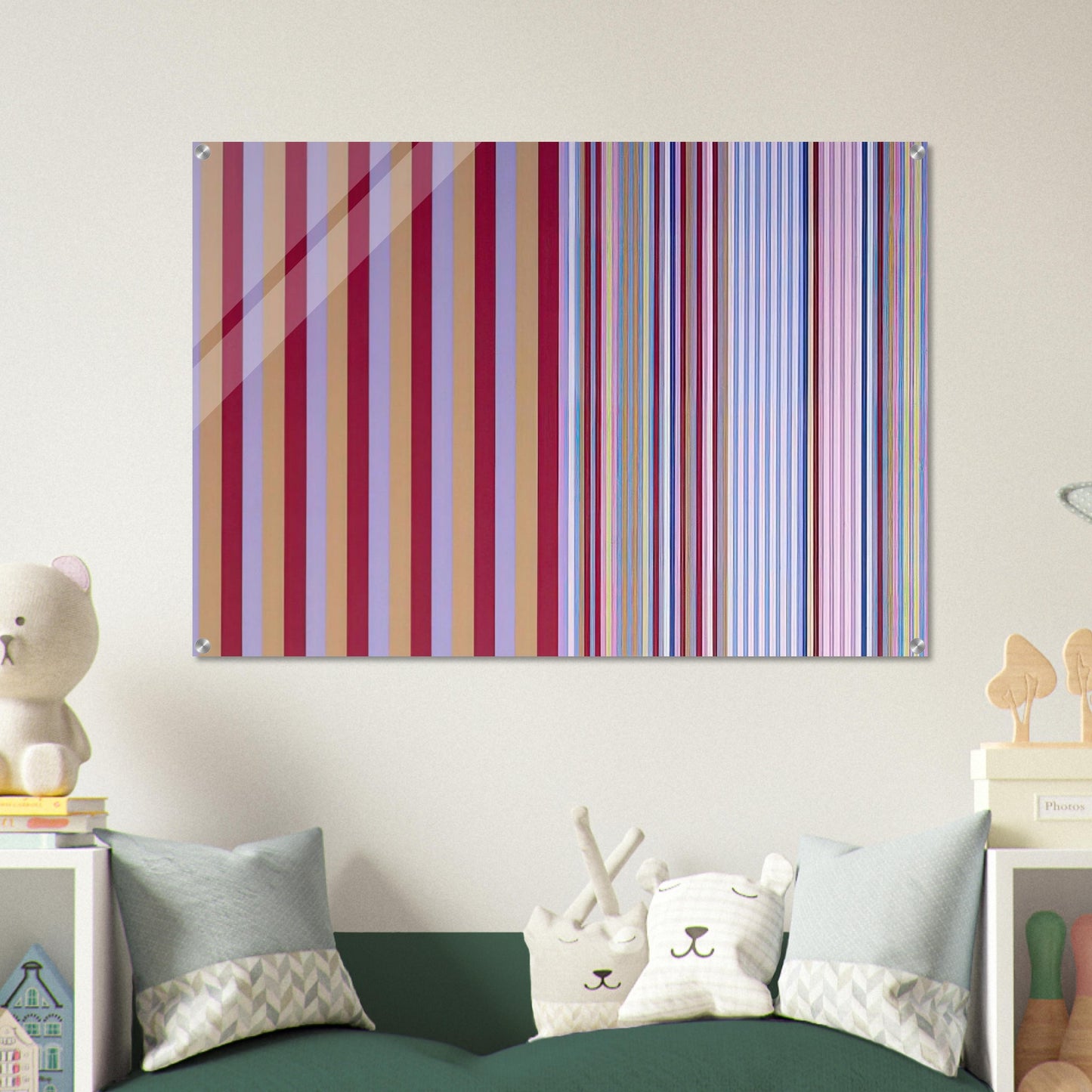 Royal Canoe - 1977 - Gene Davis Acrylic Print - 70x100 cm / 28x40″ inches | Gene Davis Wall Art | Gene Davis Prints