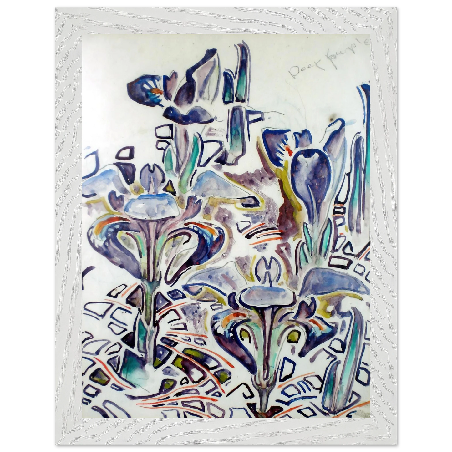 Walter Inglis Anderson - Walter Anderson Wall art - 50x70 cm / 20x28 Inches - Premium Wooden Framed Poster With Fine Art Paper - White frame