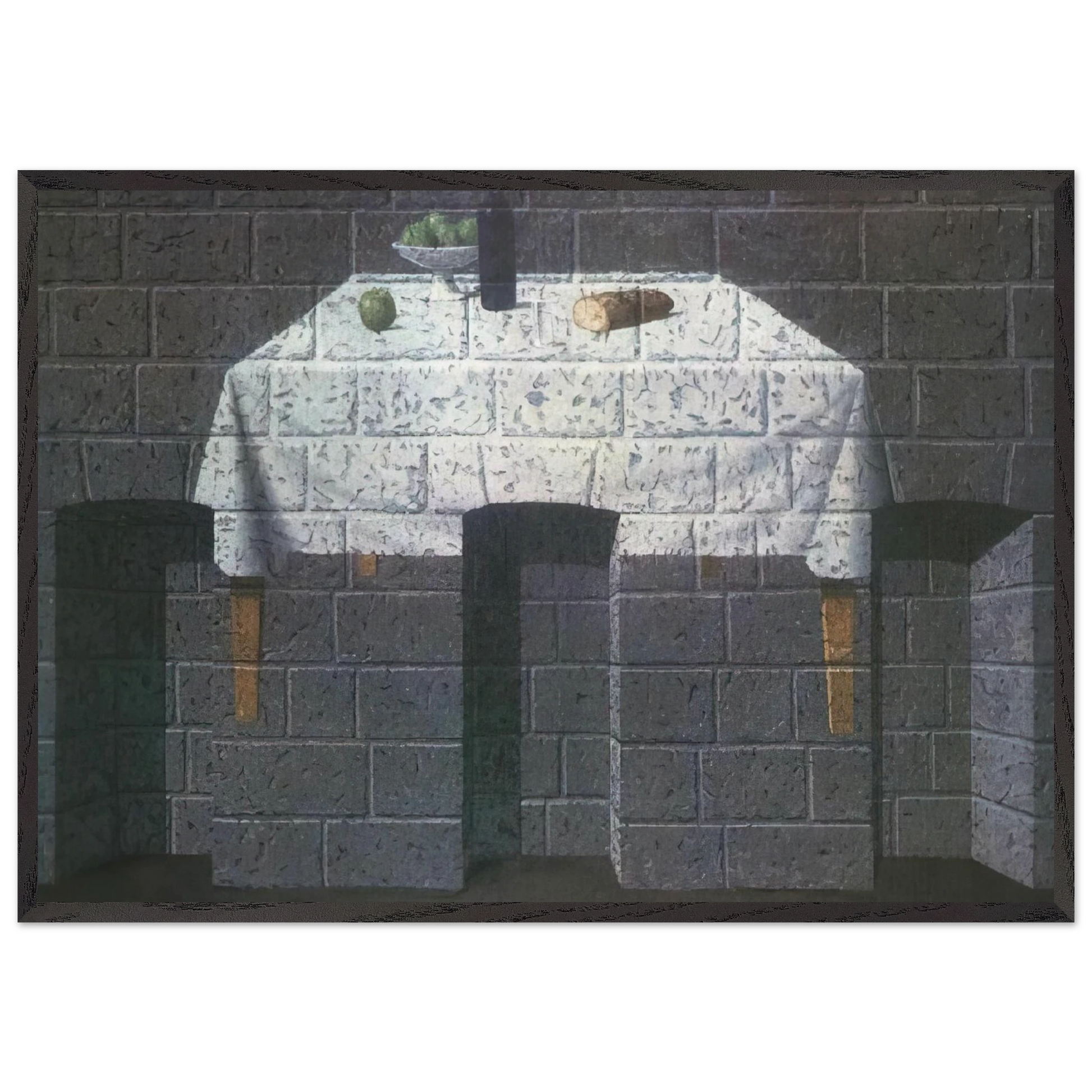 THE ENDEARING TRUTH 1966 - Rene Magritte Framed Art Print – Black Wooden Frame - Default Title - -Framed Art Print