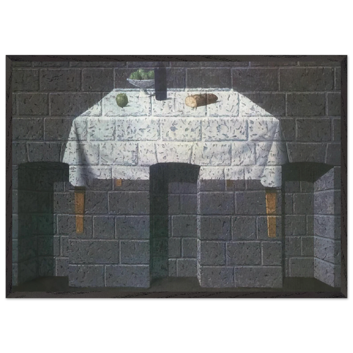 THE ENDEARING TRUTH 1966 - Rene Magritte 70x100 cm / 28x40 inches Framed Art Print – Black Wooden Frame