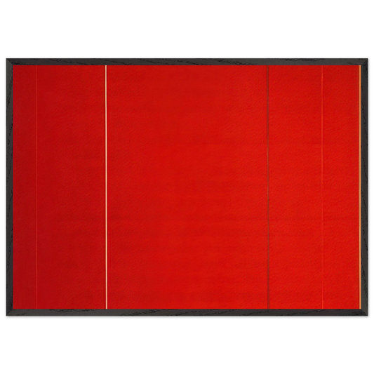 Vir Heroicus Sublimis - Barnett Newman Framed Art Print – Black Wooden Frame - Default Title - -Framed Art Print