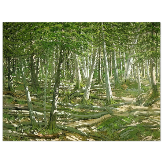 Neil Welliver - Old Windfall - 1982 Fine Art Poster - Default Title