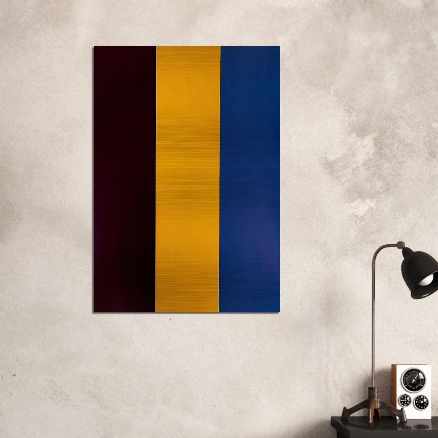Red Yellow Blue - 1974 - Brice Marden Brushed Aluminum Print - 70x100 cm / 28x40 inches | Brice Marden Aluminum Print | Brice Marden Prints