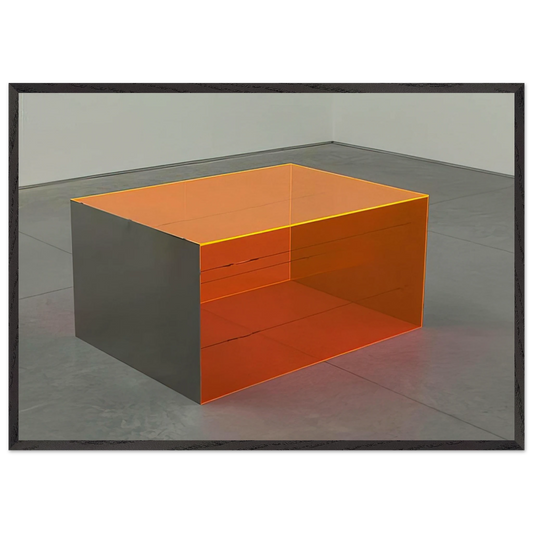 Untitled - 1965 N4 - Donald Judd 70x100 cm / 28x40 inches Framed Art Print – Black Wooden Frame