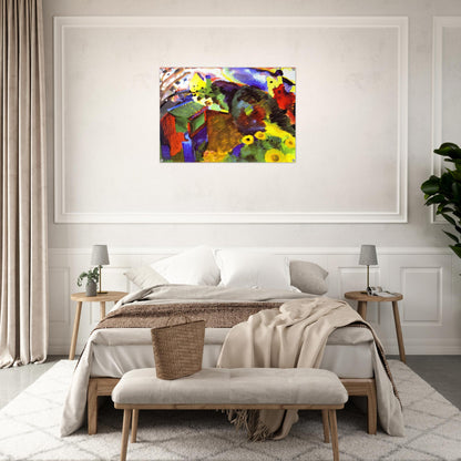 MURNAU GARDEN 1910 - Wassily Kandinsky Acrylic Print - 70x100 cm / 28x40″ inches | Wassily Kandinsky Wall Art | Wassily Kandinsky Prints