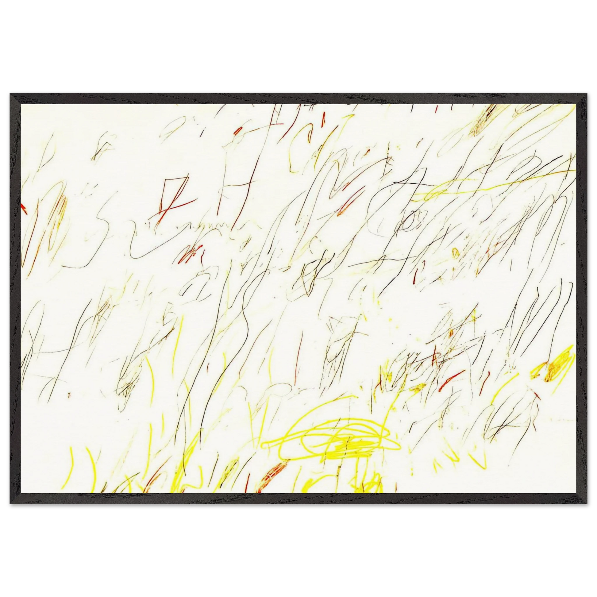 Blue Room - Cy Twombly Framed Art Print – Black Wooden Frame - Default Title - -Framed Art Print