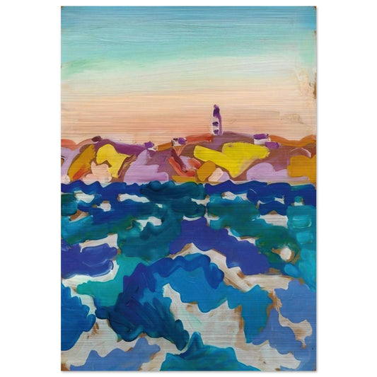 Le Phare - 1958 - Charles Lapicque Brushed Aluminum Print - 70x100 cm / 28x40 inches | Charles Lapicque Aluminum Print | Charles Lapicque Prints