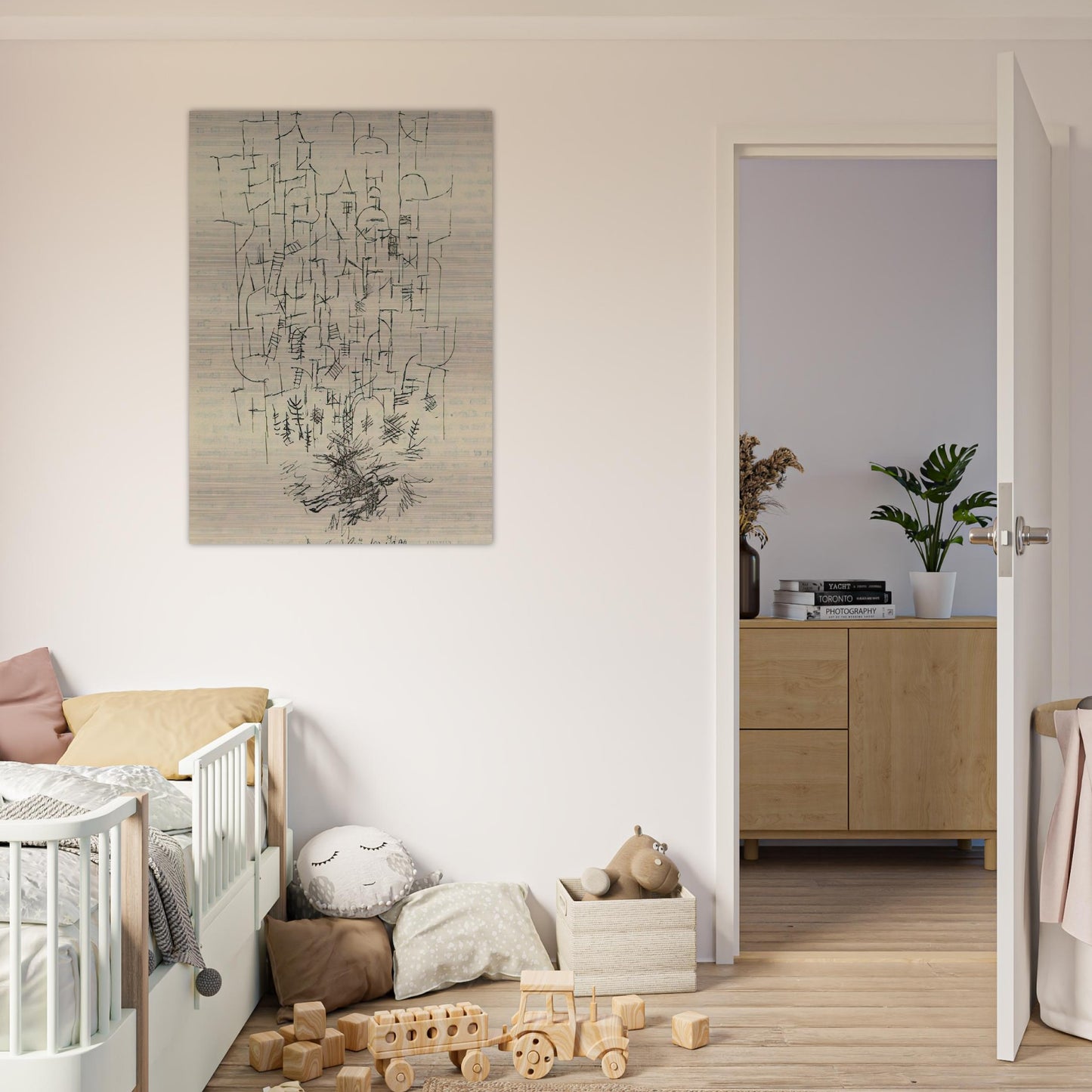 DEATH FOR THE IDEA 1915 - Paul Klee Brushed Aluminum Print - 70x100 cm / 28x40 inches | Paul Klee Aluminum Print | Paul Klee Prints