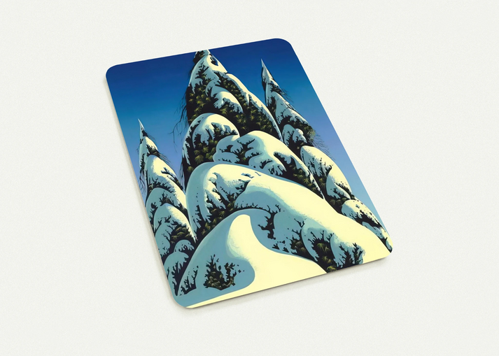 New Fallen Snow By Eyvind Earle Pack of 10 Post Cards | Eyvind Earle Post Cards | A6 (10.5 x 14.8 cm) - 4.1 x 5.8 inches