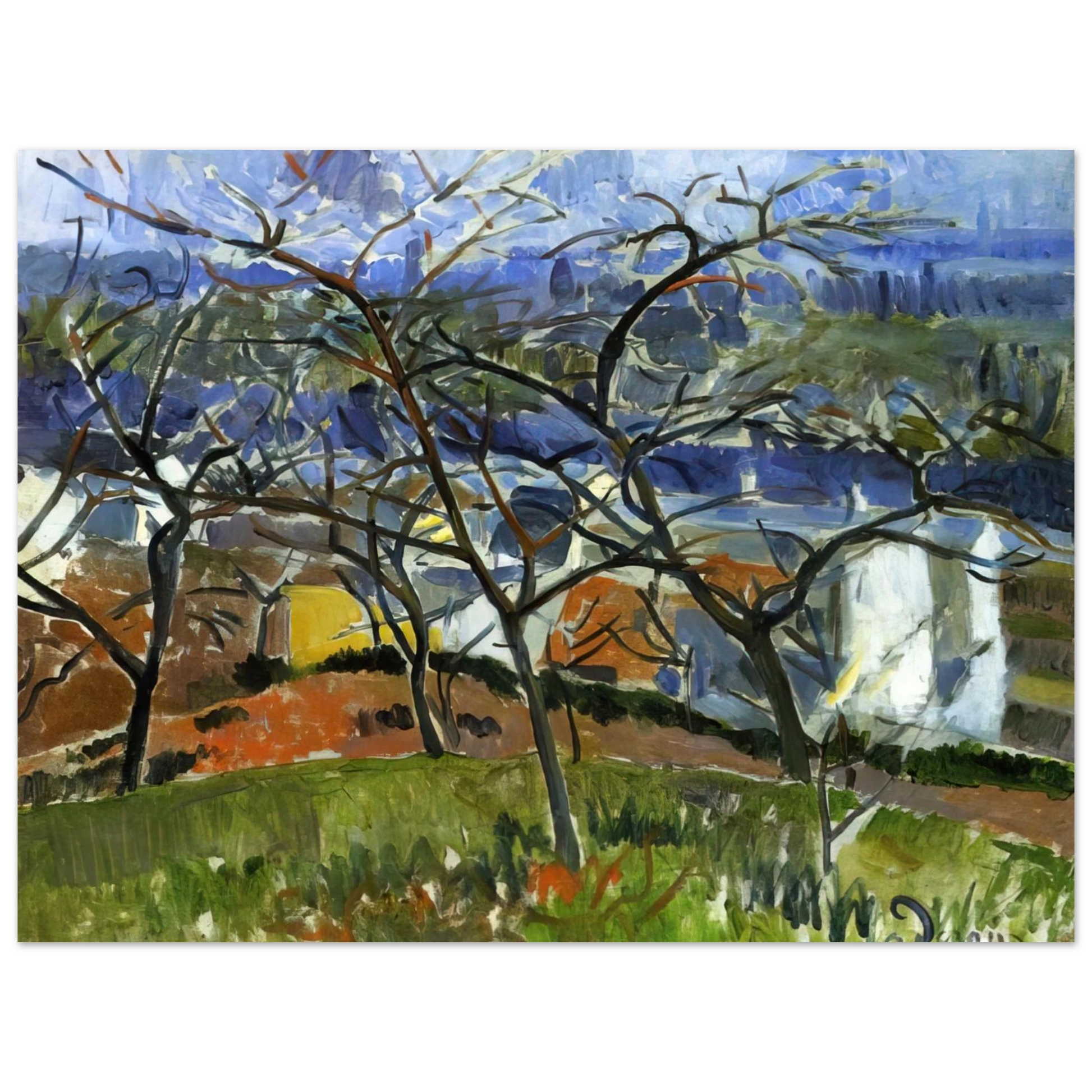 Andre Derain - LANDSCAPE NEAR CHATOU 1904 Fine Art Poster - Default Title